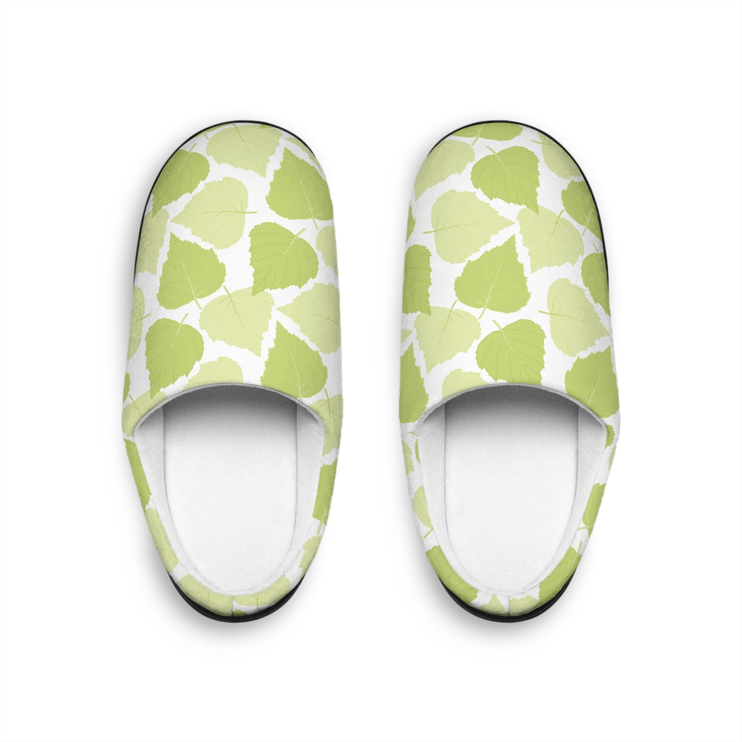 Birch Leaves - Botanical Print Slippers - Cozy Comfort for Home