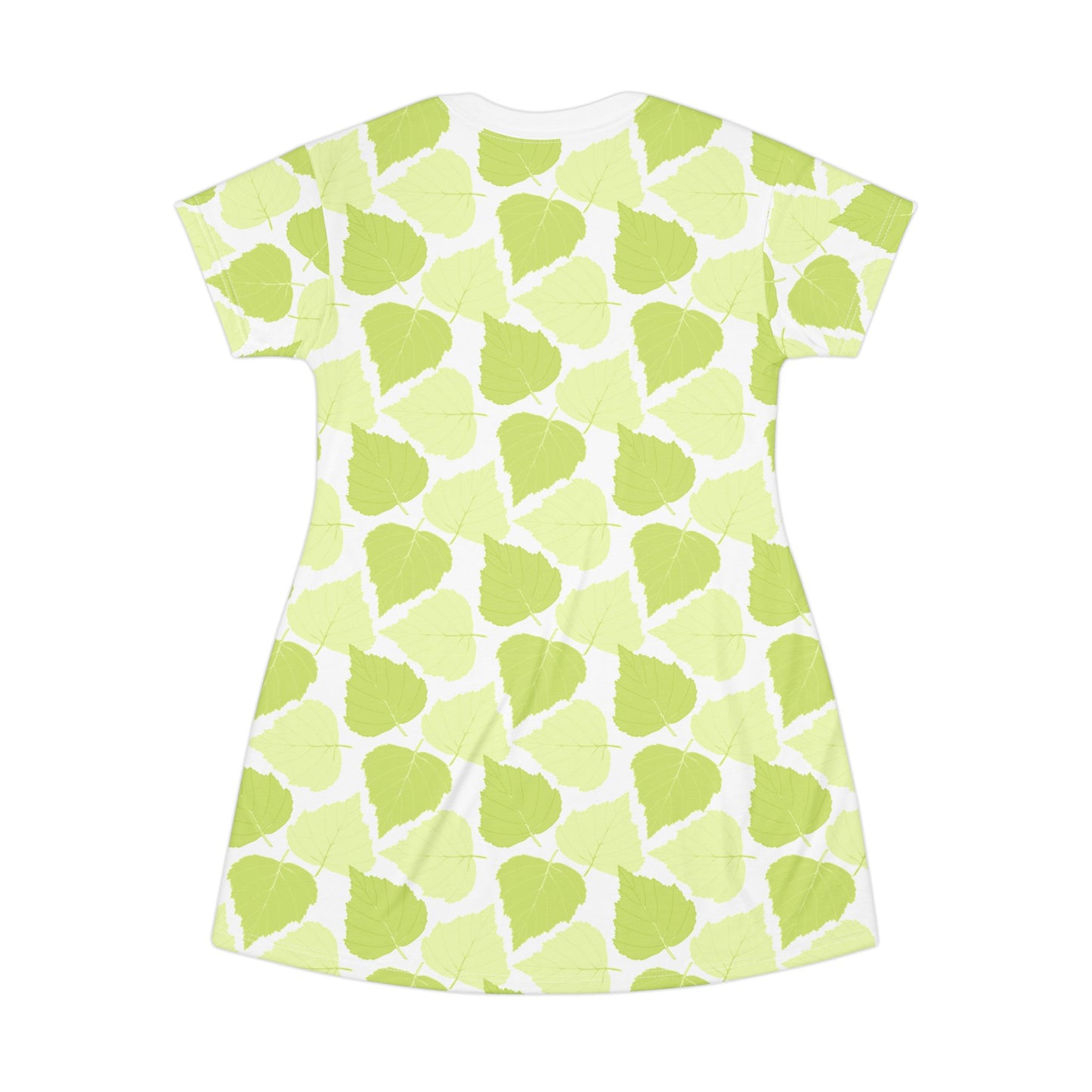 T-Shirt Dress - Birch Leave Design