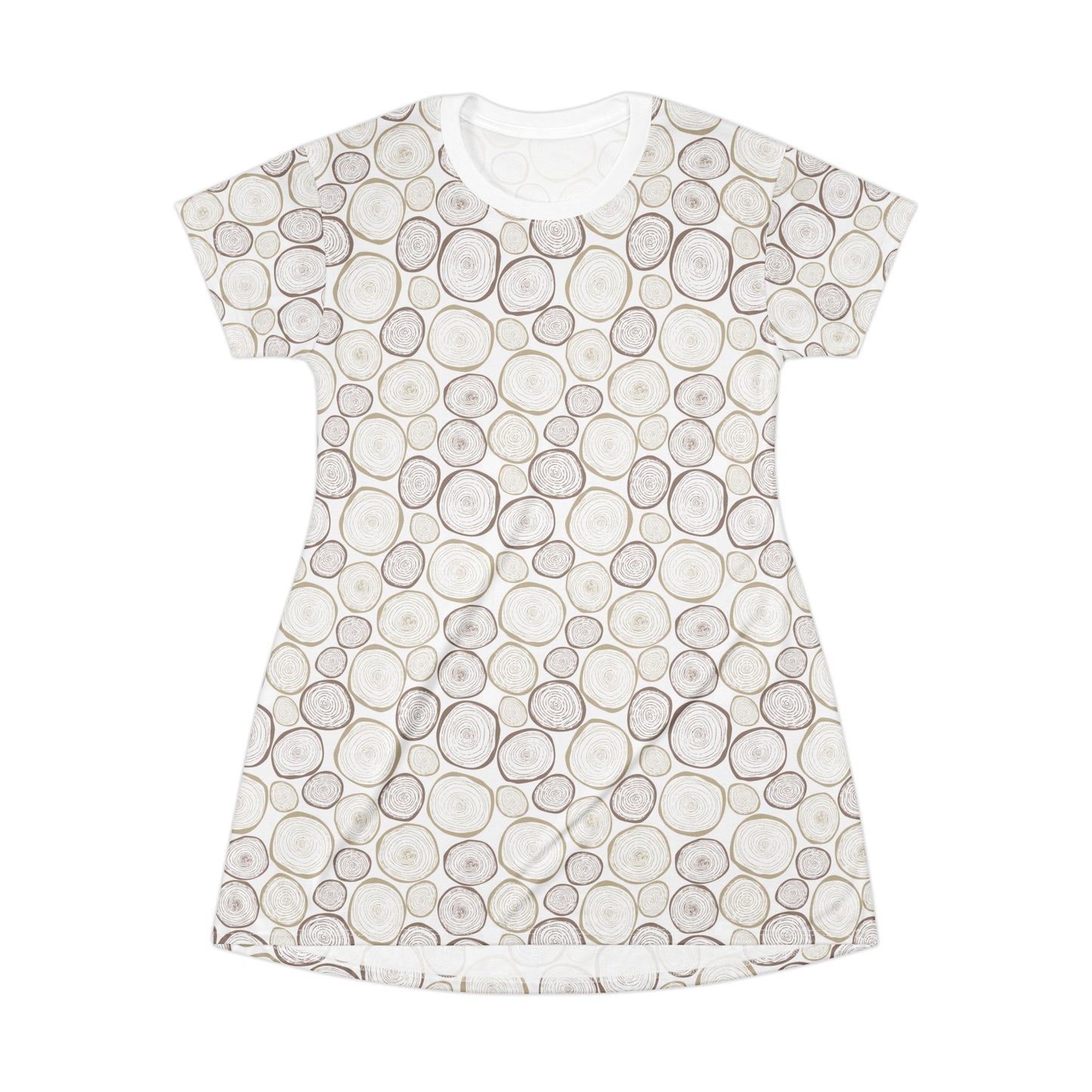 Tree Cut T-Shirt Dress - Nature Inspired Design