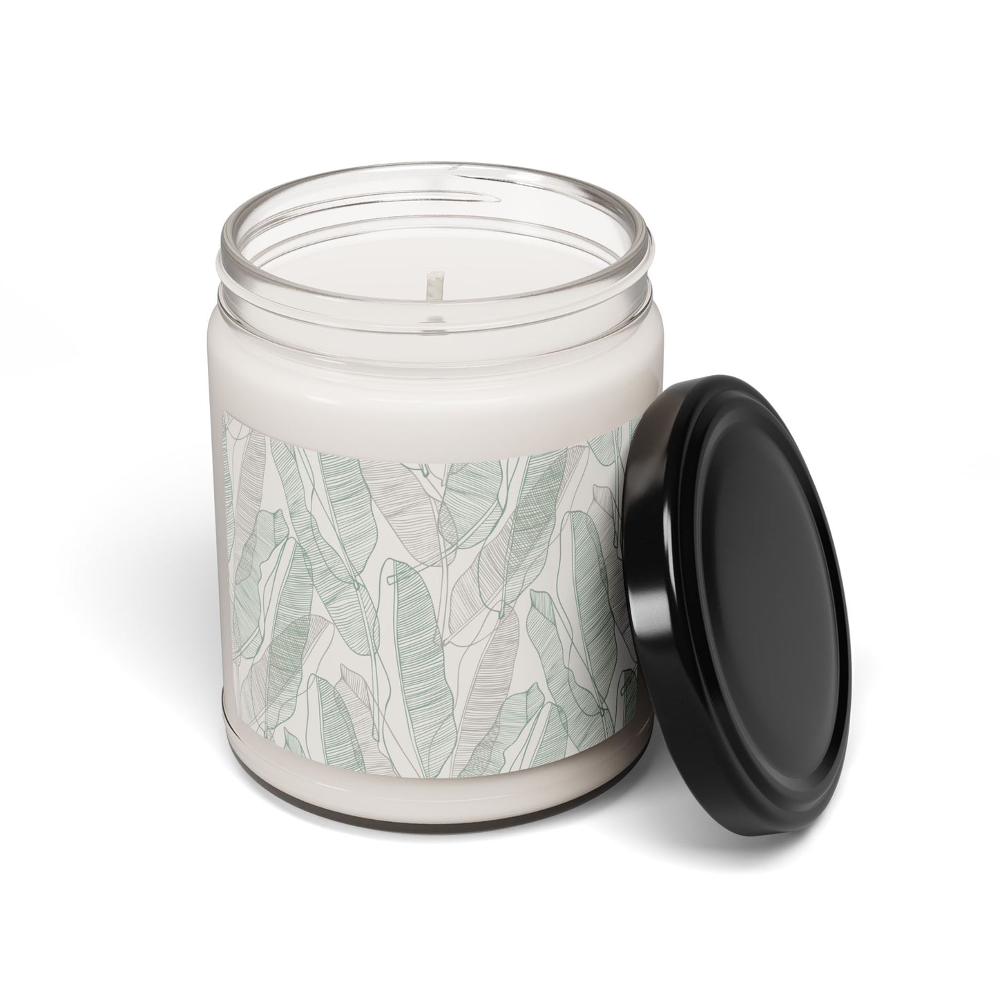 Tropical Leaves - Scented Soy Candle, 9oz