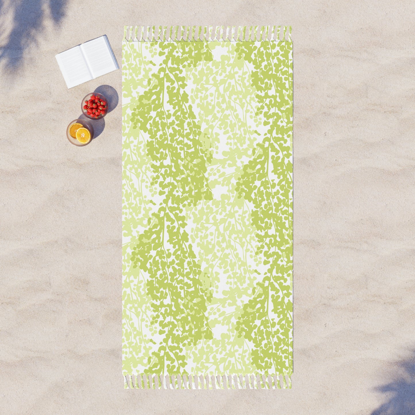 Weeping Birch - Boho Beach Towel - Botanical Design