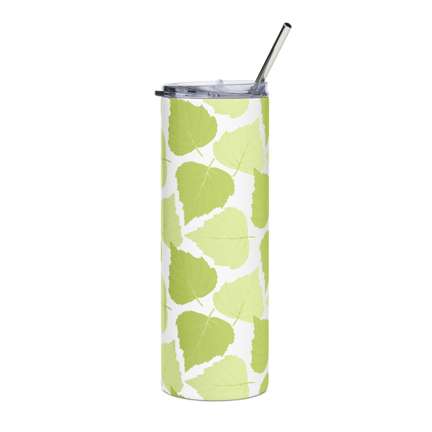 Birch Leaves - Eco-Friendly Floral Stainless Steel Tumbler | 20oz Travel Mug for On-the-Go Refreshments