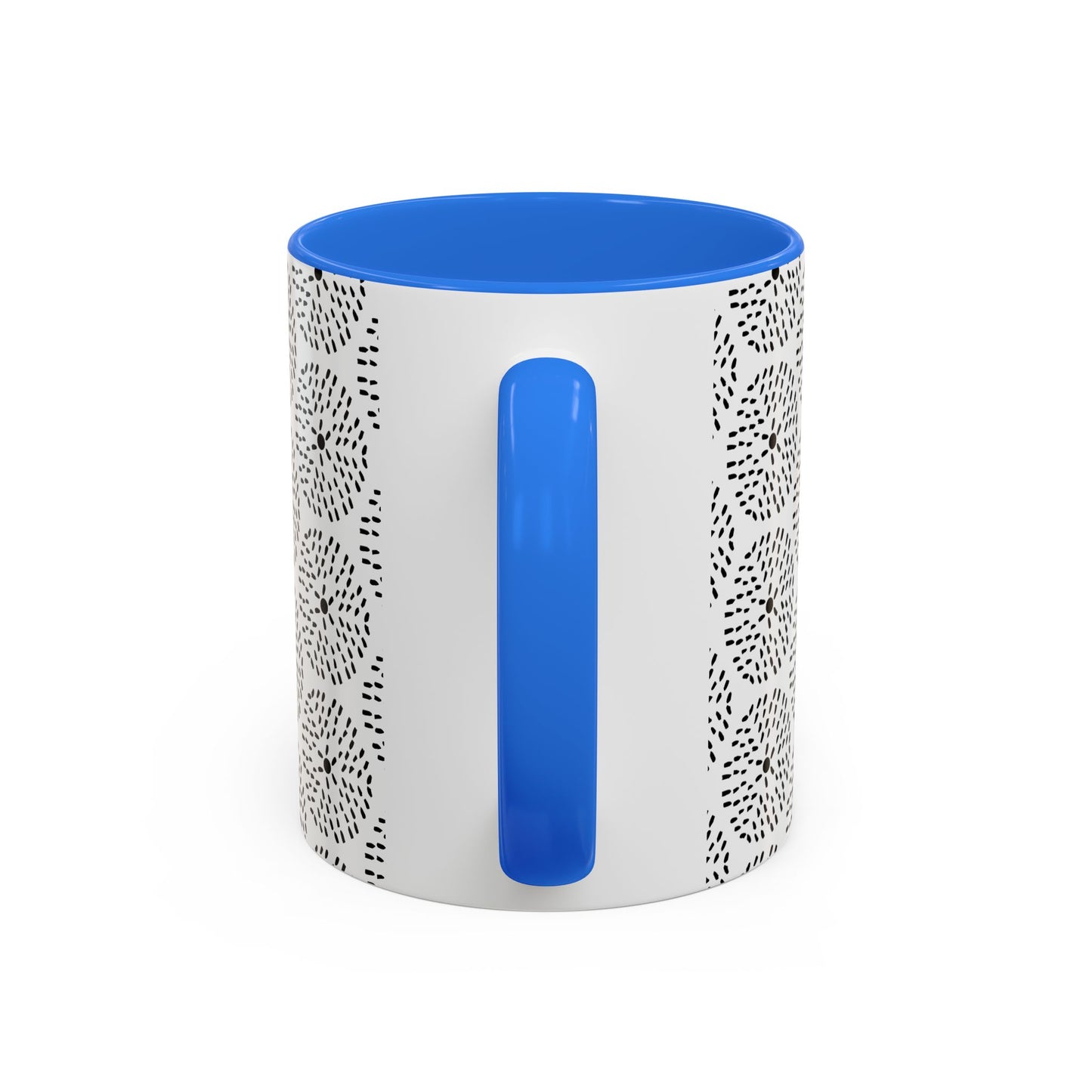 Geometric Dandelion Ink Stylized Mug, 11oz - Minimalistic and Elegant Design