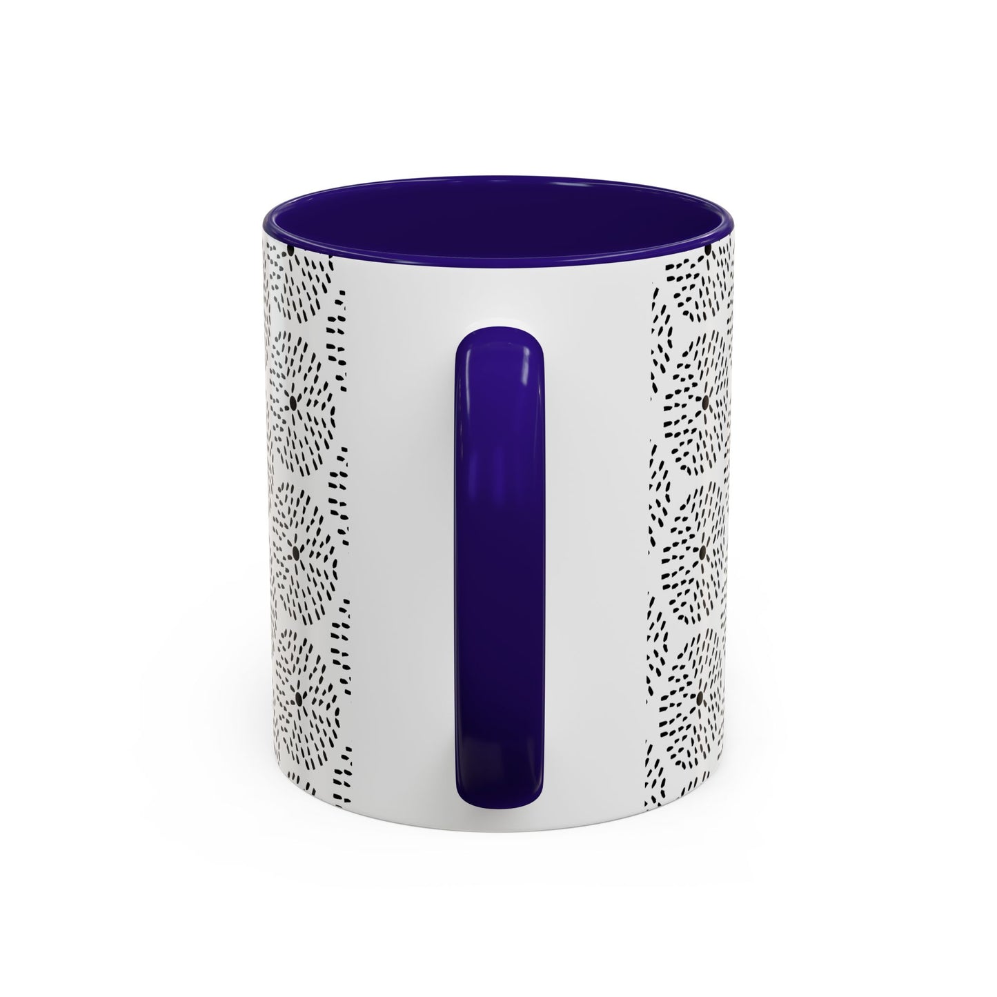 Geometric Dandelion Ink Stylized Mug, 11oz - Minimalistic and Elegant Design