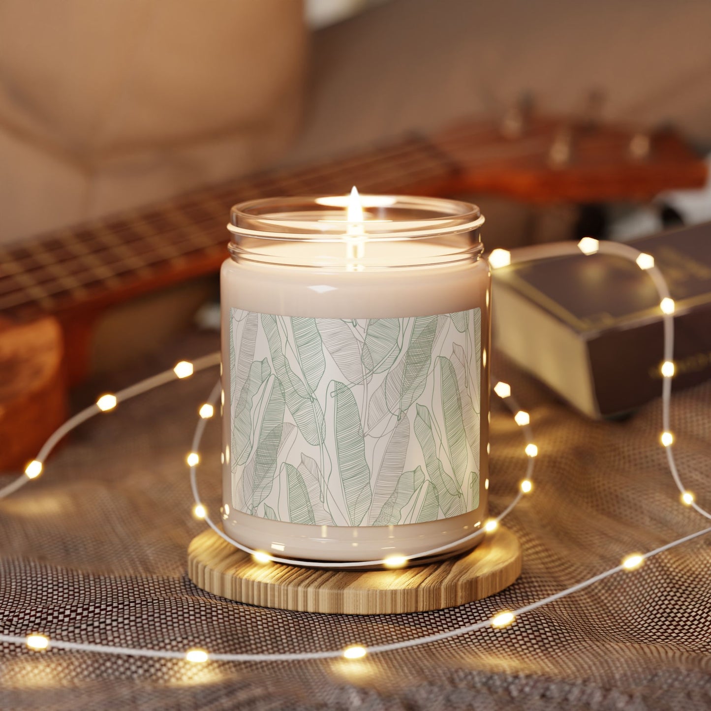 Tropical Leaves - Scented Soy Candle, 9oz