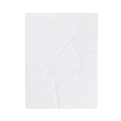Weeping Birch - Cozy Green Botanical Velveteen Plush Blanket