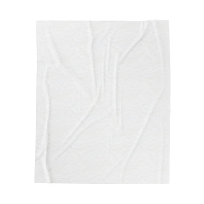 Weeping Birch - Cozy Green Botanical Velveteen Plush Blanket
