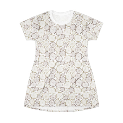 Tree Cut T-Shirt Dress - Nature Inspired Design