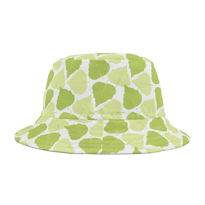 Birch Leaves - Vibrant Green Floral Bucket Hat - Perfect for Summer Adventures
