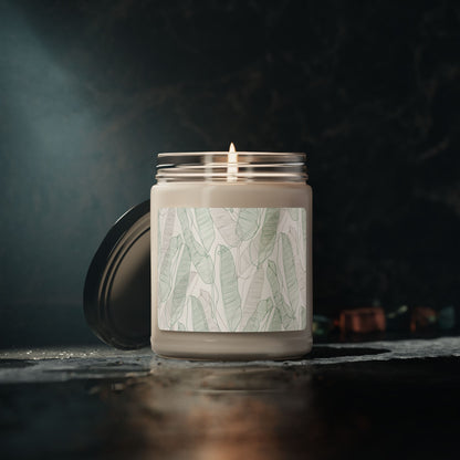 Tropical Leaves - Scented Soy Candle, 9oz