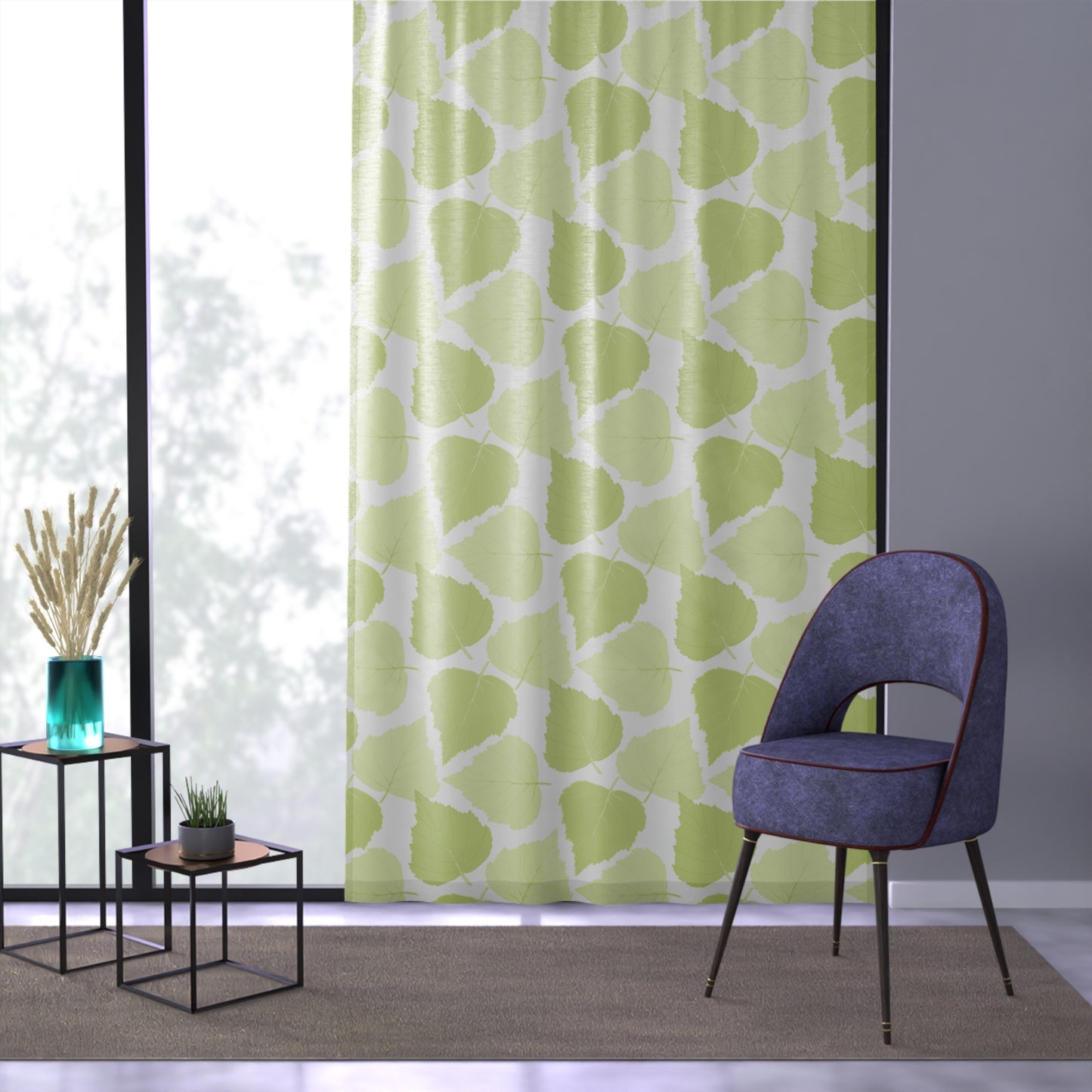 Birch Leaves - Window Curtain
