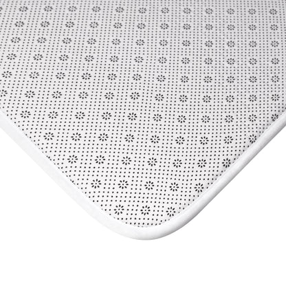 Modern Maze Bath Mat - Geometrical Home Decor - Deep Purple