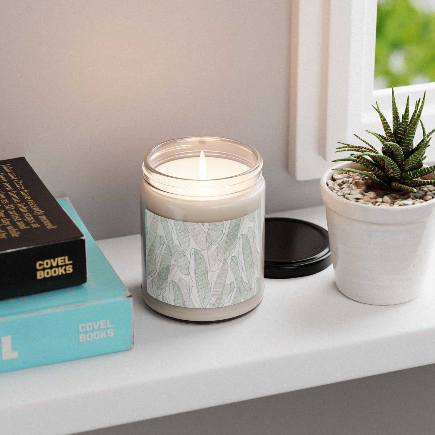 Tropical Leaves - Scented Soy Candle, 9oz